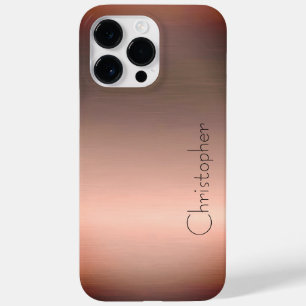 Titanium Brons Roestvrij Staal Print Case-Mate iPhone 14 Pro Max Hoesje