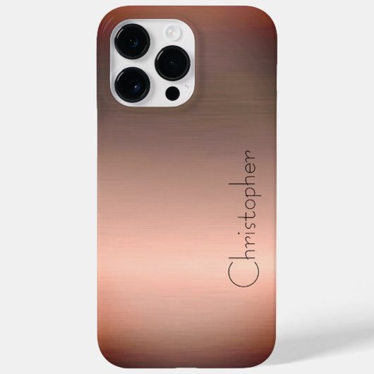 Titanium Brons Roestvrij Staal Print Case-Mate iPhone Case (Achterkant)