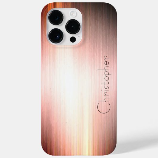 Titanium Brons Roestvrij Staal Print Case-Mate iPhone Case (Achterkant)