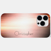 Titanium Brons Roestvrij Staal Print Case-Mate iPhone Case (Achterkant (horizontaal))