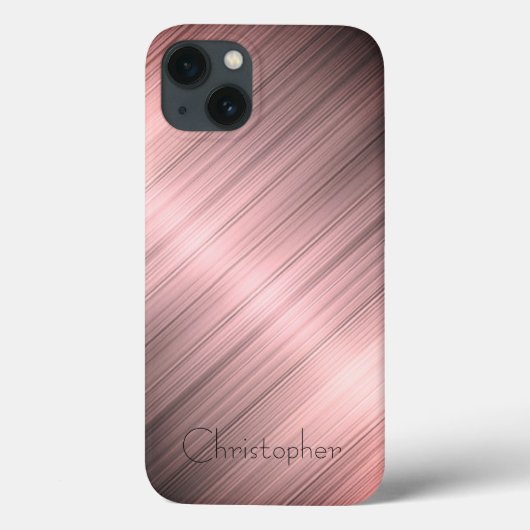 Titanium brons roestvrij staal Print iphone 15 Case-Mate iPhone Case (Achterkant)