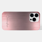 Titanium Brons Roestvrij Staal Print iPhone Hoesje (Achterkant horizontaal)