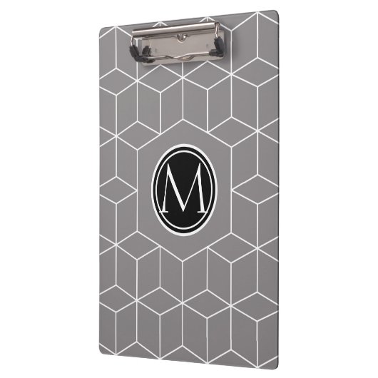 Titanium Cube Pattern en Monogram Klembord (Links)