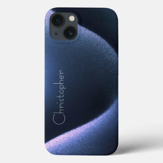 Titanium donkerblauw roestvrij staal Print iphone  Case-Mate iPhone Case (Achterkant)