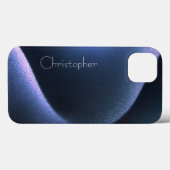 Titanium donkerblauw roestvrij staal Print iphone  Case-Mate iPhone Case (Achterkant (horizontaal))