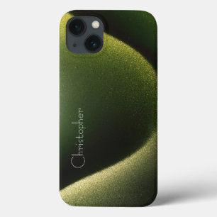 Titanium donkergroen roestvrij staal Print iphone 13 Hoesje