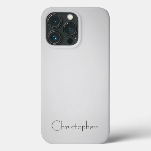 Titanium donkerwit Roestvrij Staal Print Case-Mate iPhone Case (Achterkant)