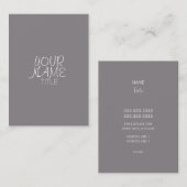 Titanium Freehand Simple Visitekaartje (Voorkant / Achterkant)