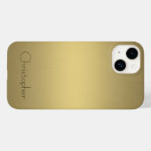 titanium gepolijst goud Radiaal en Metallic Case-Mate iPhone Case (Achterkant (horizontaal))