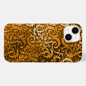 Titanium gepolijst sinaasappel radiale metalen iph Case-Mate iPhone case (Achterkant (horizontaal))