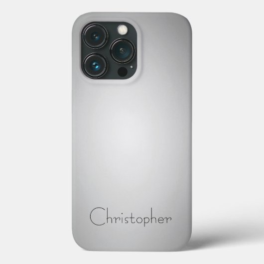 Titanium gepolijst zilvergrijs Radiaal en Metallic Case-Mate iPhone Case (Achterkant)