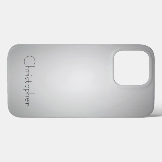 Titanium gepolijst zilvergrijs Radiaal en Metallic Case-Mate iPhone Case (Achterkant (horizontaal))