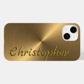 Titanium goud roestvrij staal Metaal Case-Mate iPhone Case (Achterkant (horizontaal))