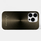 Titanium goud roestvrij staal Metaal Case-Mate iPhone Case (Achterkant (horizontaal))