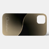 Titanium goud roestvrij staal Print iphone 15 Case-Mate iPhone Case (Achterkant (horizontaal))
