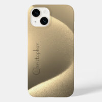 Titanium goud roestvrij staal Print iphone 15