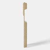 Titanium Goud Roestvrij staal Print iPhone Hoesje (Linkerkant)