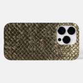 Titanium goud roestvrij staal slang schaal patroon Case-Mate iPhone case (Achterkant (horizontaal))