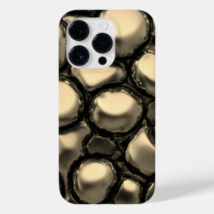 Titanium gouden roestvrij staal print Case-Mate iPhone 14 pro hoesje