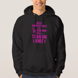 Titanium knieoperatie voor vrouwen Knieherstel  3 Hoodie
