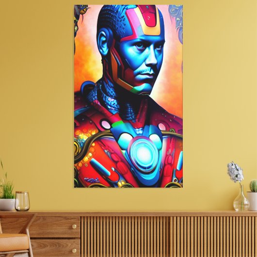 Titanium Man Micheal Sparks Canvas Afdruk (Insitu (Woonkamer))