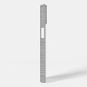 Titanium zilver glanzend roestvrij staal metaal 15 Case-Mate iPhone case (Achterkant / Rechts)