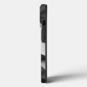 Titanium zilver glanzend roestvrij staal Metaal Case-Mate iPhone Case (Achterkant / Links)