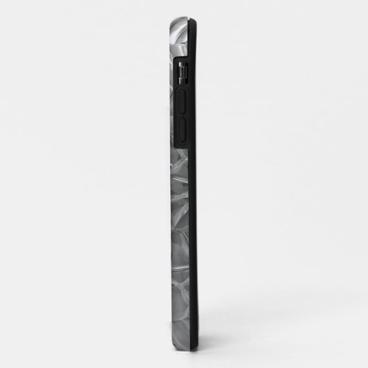 Titanium Zilver Roestvrij staal Metaal Case-Mate iPhone Case (Achterkant/links)