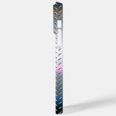 Titanium Zilver Roestvrij staal Print Case-Mate iPhone Case (Achterkant / Links)