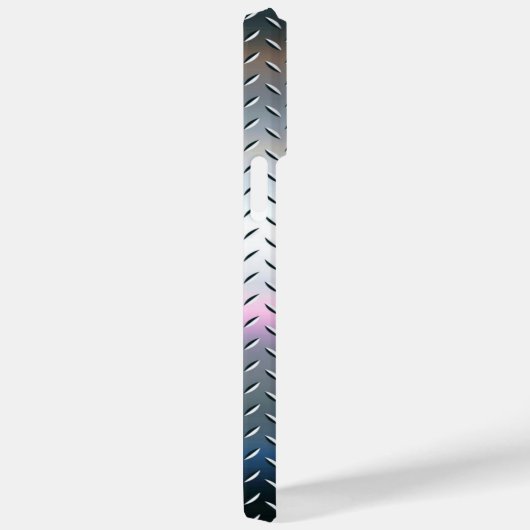 Titanium Zilver Roestvrij staal Print Case-Mate iPhone Case (Achterkant / Rechts)