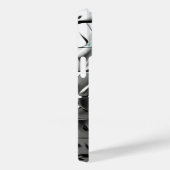 Titanium zilver roestvrij staal print Case-Mate iPhone case (Achterkant / Rechts)