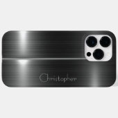 Titanium Zilver Roestvrij Staal Print iphone 15 Case-Mate iPhone Case (Achterkant (horizontaal))