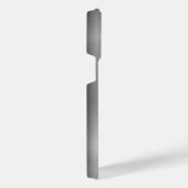 Titanium Zilver Roestvrij staal Print iPhone Hoesje (Rechterkant)