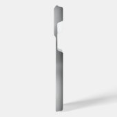 Titanium Zilver Roestvrij staal Print iPhone Hoesje (Linkerkant)