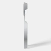 Titanium Zilver Roestvrij staal Print iPhone Hoesje (Linkerkant)