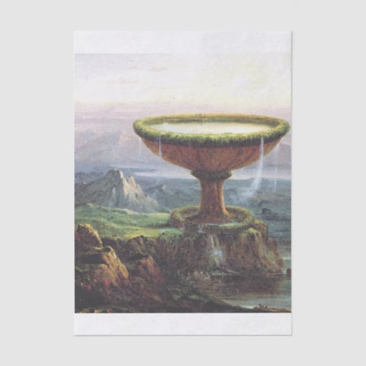 Titan's Goblet beroemd gemaakt door Thomas Cole Tissuepapier (Voorkant)