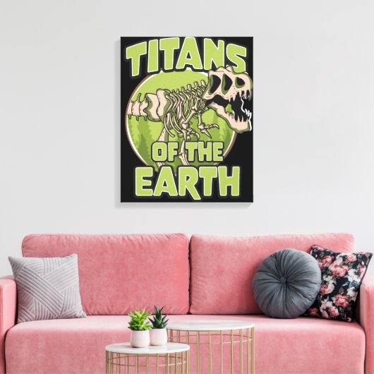 Titans of the Earth logo Canvas Afdruk (Insitu (Woonkamer))
