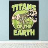 Titans of the Earth logo Canvas Afdruk (Insitu (Houten vloer))