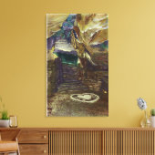 Titan's Temple Balcony Uitzicht van de Bridal Canvas Afdruk (Insitu (Woonkamer))