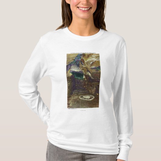 Titan's Temple Balcony Uitzicht van de Bridal T-shirt (Voorkant)