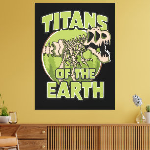 Titans van de aarde logo canvas afdruk