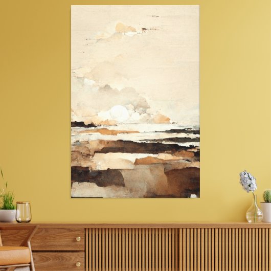 Titel "Autumns Islands". Meditatief landschap Canvas Afdruk (Insitu (Woonkamer))