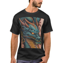 Titel: Bold Dragon Graphic Mannen Zwart T-shirt De