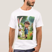 Titel Cute Cartoon Karakter T-shirt Leuke Grafisc