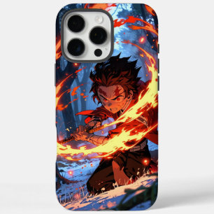 Titel: Demon Slayer Hoesje: Tanjiro Hinokami iPhone 16 Pro Max Hoesje