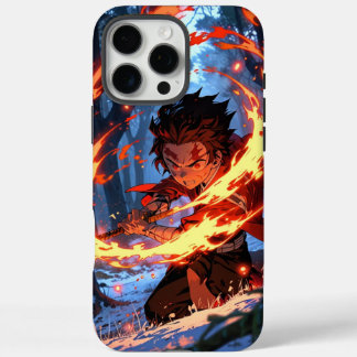Titel:  Demon Slayer Hoesje: Tanjiro Hinokami  iPhone 16 Pro Max Hoesje