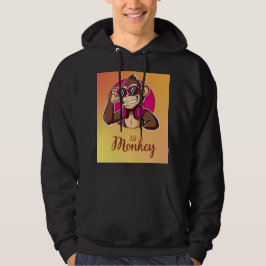 Titel: Funky Cartoon Aap Grafische T-Shirt