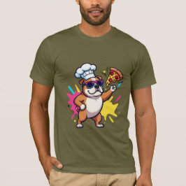 Titel: Funky Cartoon Hond Grafische T-Shirt