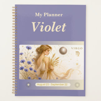 titel: Gepersonaliseerde Maagd Zodiac Planner