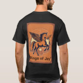 Titel: "Majestic hengst Silhouette Tshirt (Achterkant)